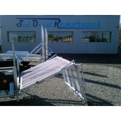 Remorque porte balayeuse