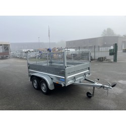 Remorque Utilitaire ERDE + Réhausses Grillagées PTAC 500 kg