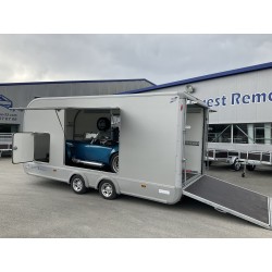 Remorque porte voitures fermée