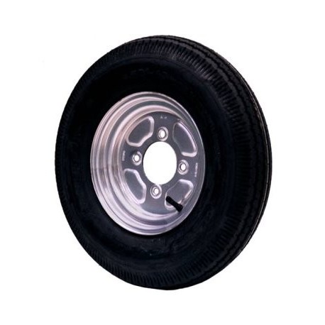 Roue complète 500 x 10 6PR 4T100 réf 51084  - Vente accessoires remorques en ligne