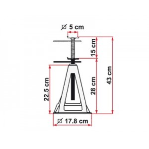 Chandelles Alu FIAMMA empilables x4