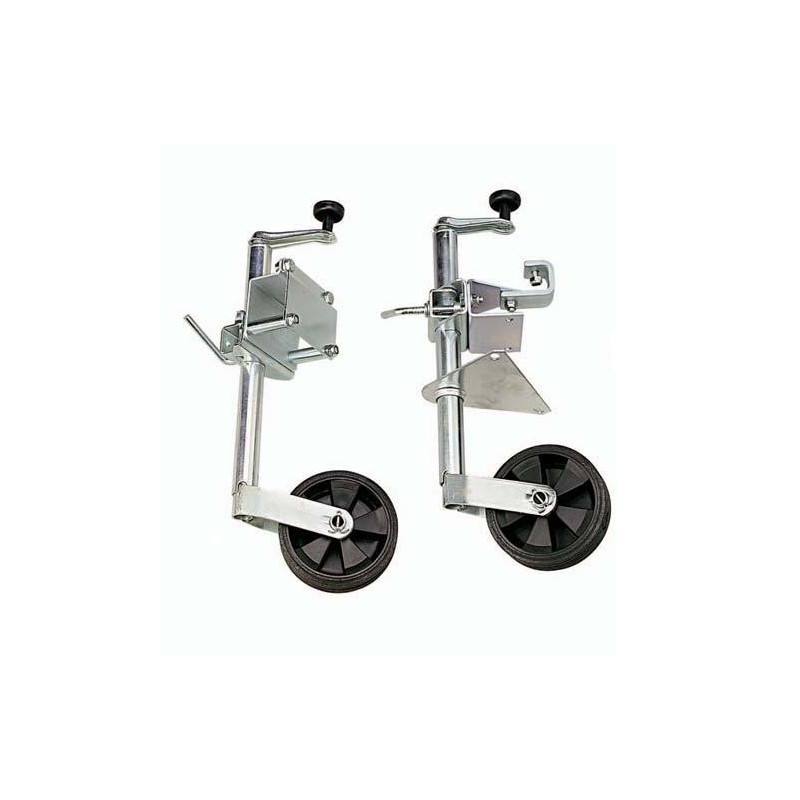 Roue Jockey télescopique 48mm TRAX - Attelage, faisceaux et accessoires de  remorque