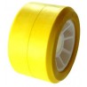 Galet Bi-matière jaune Ø 100mm - L : 50mm  Alésage: Ø 21mm﻿