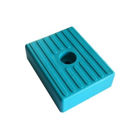 Patin PM 010 Turquoise Alésage : 1 x Ø 11﻿  - Vente accessoires remorques en ligne