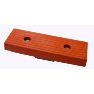 Ensemble patin simple rouge MECANOREM 300 x 100mm