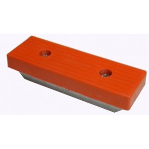 Ensemble patin simple rouge MECANOREM 300 x 100mm