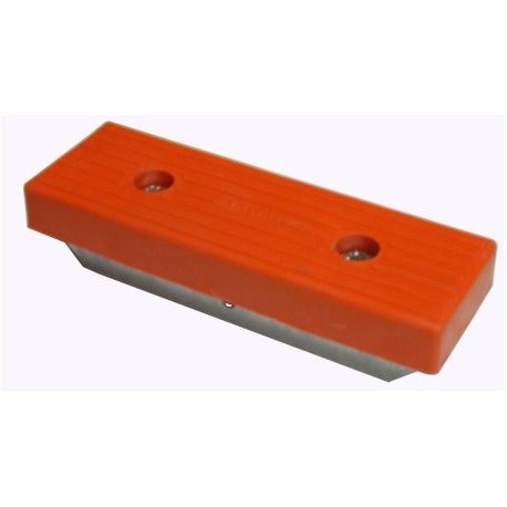 Ensemble patin simple rouge MECANOREM 300 x 100mm  - Vente accessoires remorques en ligne