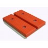 Ensemble patin double rouge MECANOREM 300 x 100mm