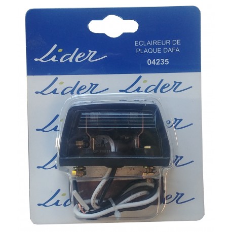 Feu LIDER éclaireur de plaque ref.: 04235  - Vente accessoires remorques en ligne