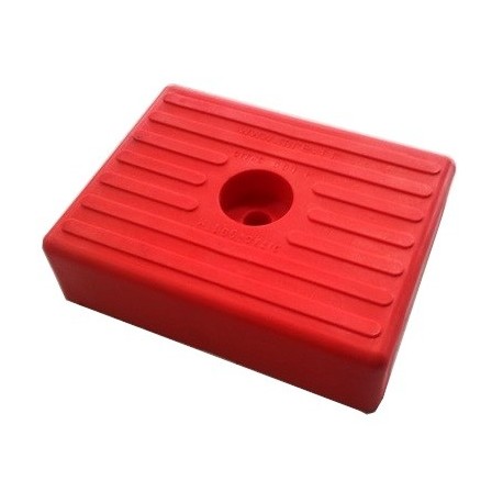 Patin PM 130 x 100 ROUGE  - Vente accessoires remorques en ligne