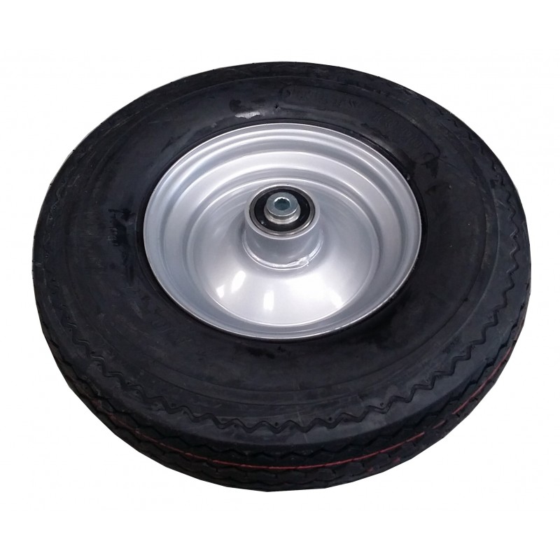 Pneu Externe Pour Brouette - Taille 16x4 Pouces / 480/400x8 - 4 Plis, Noir - Marque Deli Tire - Sans Protection Fuite, Non Réfléchissant - 8