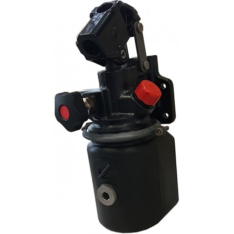 Pompe hydraulique manuelle réservoir plastique 1L  - Vente accessoires remorques en ligne