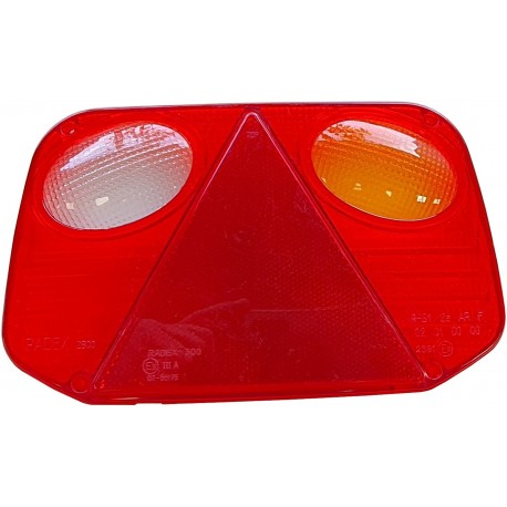 Cabochon de feu RADEX 2800 droit avec feu de recul  - Vente accessoires remorques en ligne