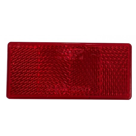 Catadioptre autocollant rouge  - Vente accessoires remorques en ligne