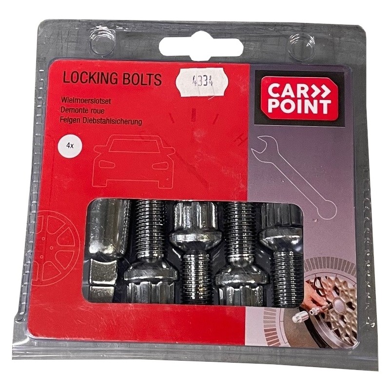 Lot De 4 Écrous De Jante Antivol M14x1.5 – Cône 60° Noir + Clé Secrète, Sécurité Anti-Vol Pour Jantes Alu Et Acier