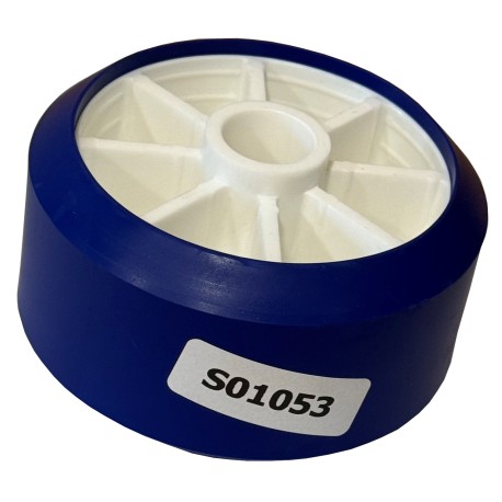 Galet Bleu SUN WAY 125x65 alésage 21mm  - Vente accessoires remorques en ligne