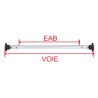 Essieu plus droit non freiné ALKO 750 KG EAB 1100