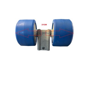 Ensemble 2 galets 120 bi-matière MECANOREM