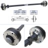 Essieu complet pour remorques IFOR WILLIAMS LT85G et TT2515