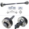 Essieu complet pour remorques IFOR WILLIAMS GD6, HB510 et HB511