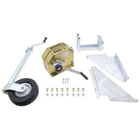 Kit treuil manuel 3000 KG pour FLATBED et BEAVERTAIL  - Vente accessoires remorques en ligne