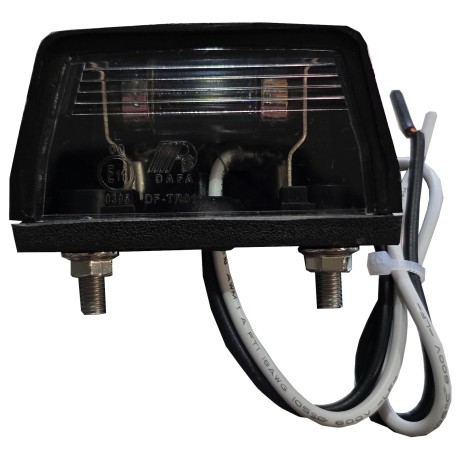 Feu éclaireur de plaque DAFA précâblé  - Vente accessoires remorques en ligne